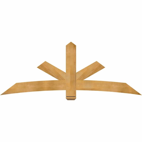 Ekena Millwork Alberta Rough Sawn Timber Gable Bracket, Western Red Cedar, 84"W x 31"H x 2"D x 6"F, 9/12 Pitch GBW084X31X0206ALB00RWR - main